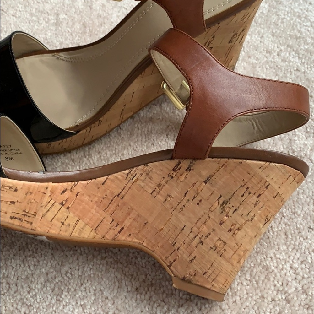 Ellen Tracy Patsy Leather/ Cork Heels - image 3